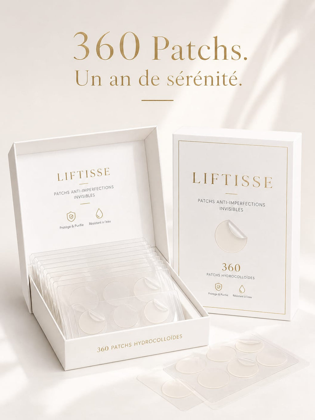 Patchs Anti-Imperfections Invisibles - Pack de 360 Patchs Hydrocolloid
