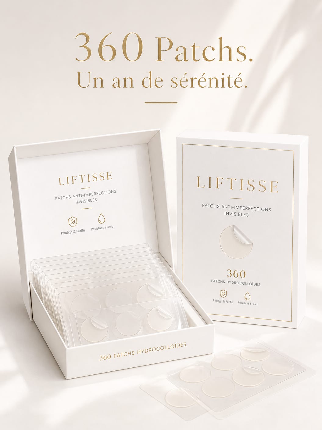 Patchs Anti-Imperfections Invisibles - Pack de 360 Patchs Hydrocolloid