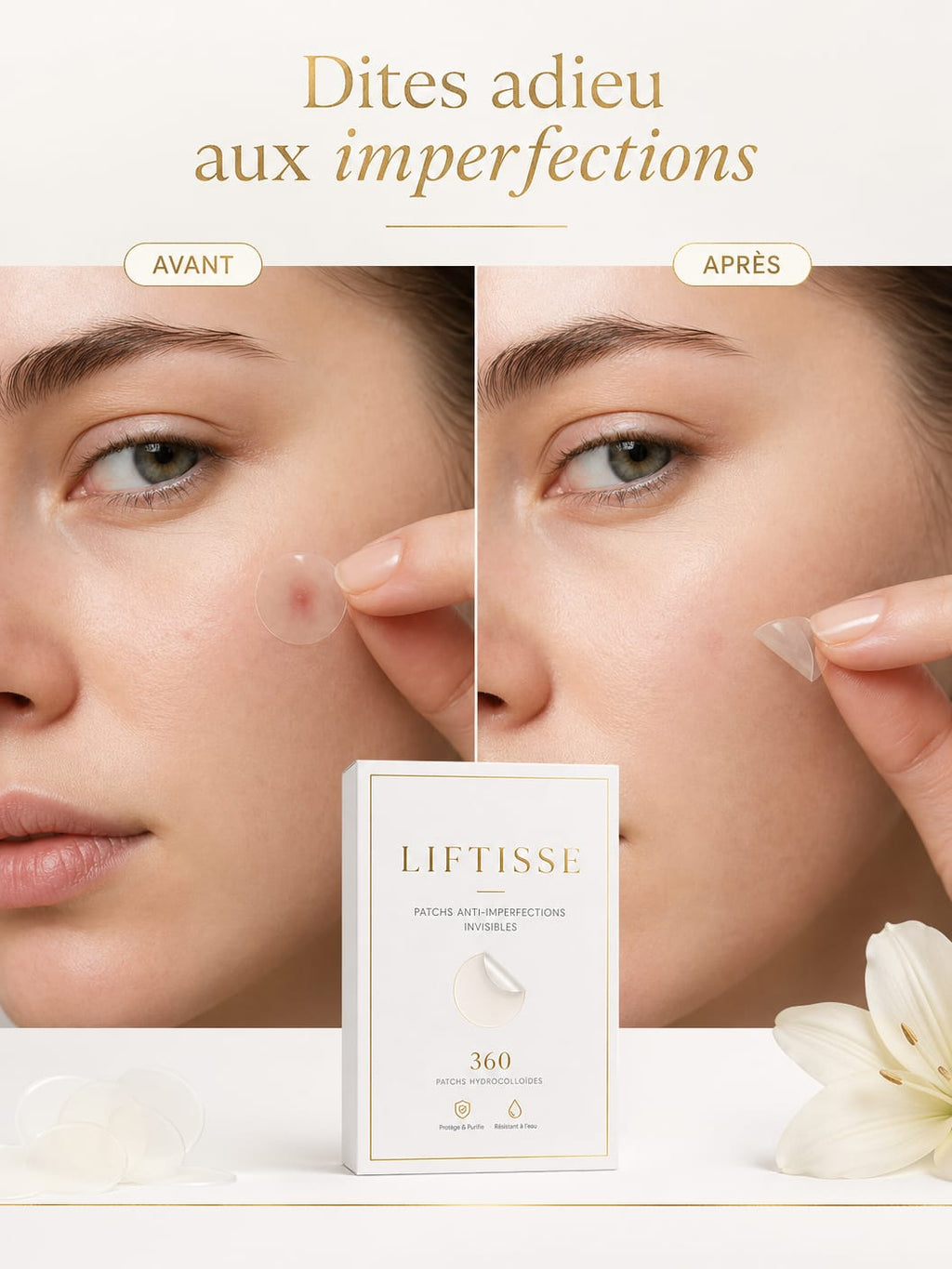 Patchs Anti-Imperfections Invisibles - Pack de 360 Patchs Hydrocolloid