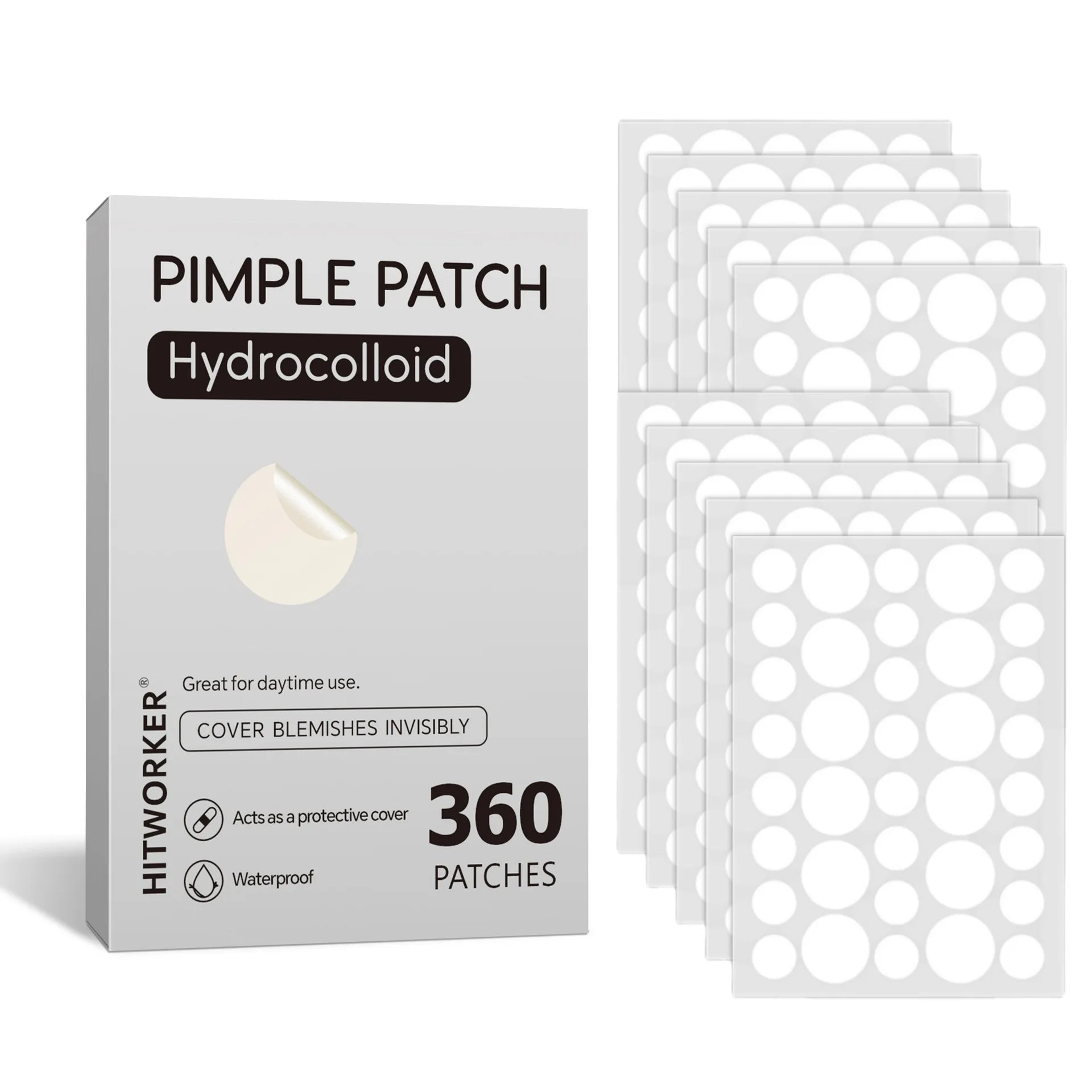 Patchs Anti-Imperfections Invisibles - Pack de 360 Patchs Hydrocolloid